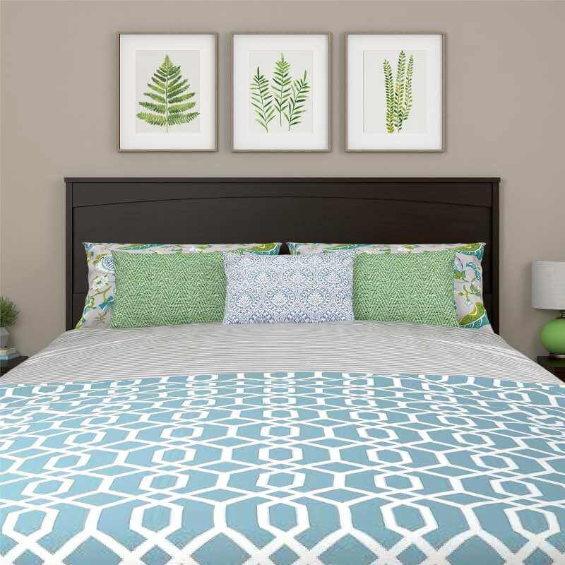 Ameriwood Home Crescent Point – Tête de lit Queen en bois d’ingénierie, Espresso