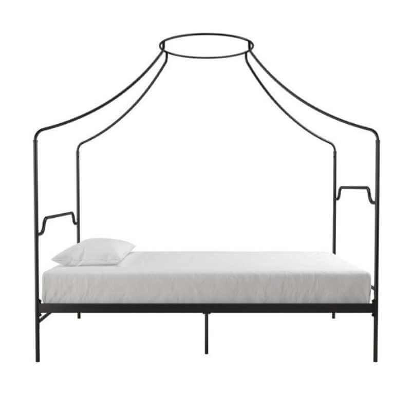 Dorel Camilla – Lit simple à baldaquin en métal avec hauteur ajustable, noir – Image 4